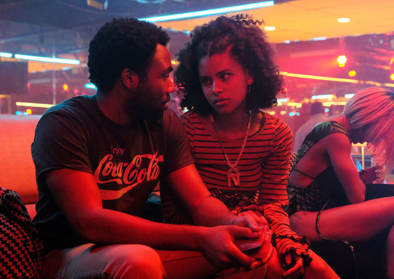 Donald Glover (left), Zazie Beetz